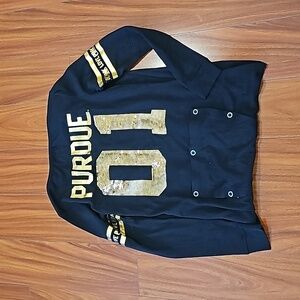 Pink by Victoria Secrets with 5th & Ocean Purdue Boilermakers Onsie Sz M EUC